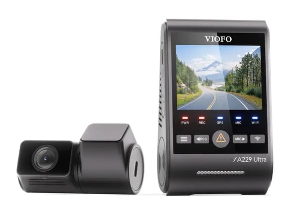 VIOFO A229 Ultra 2CH dual dash cam front and rear unit