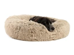 Best Friends by Sheri calming donut dog bed in shag fur