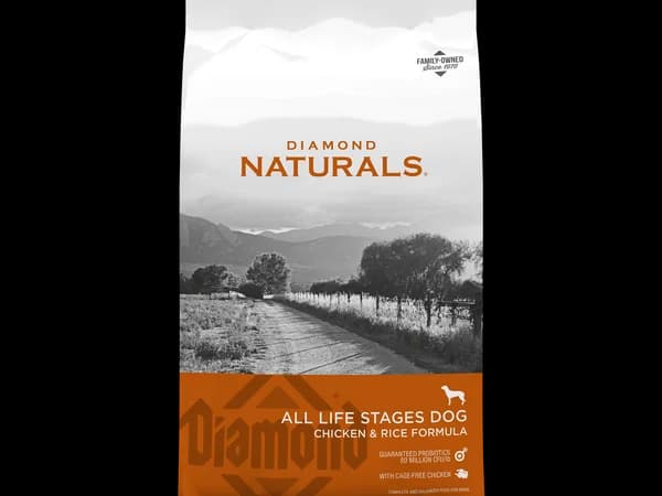Diamond Naturals All Life Stages Chicken & Rice dry dog food bag