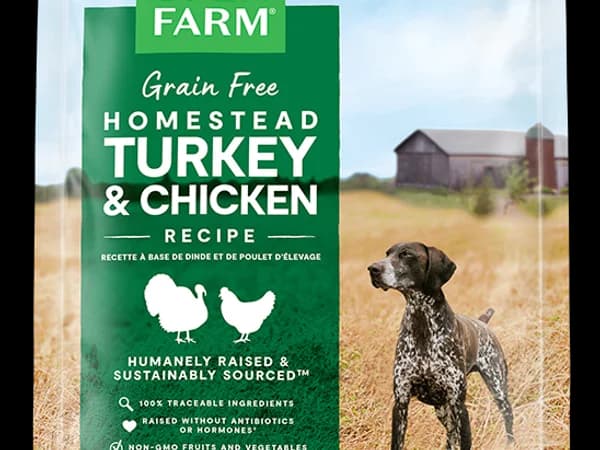 Open Farm Homestead Turkey and Chicken Grain-Free dry dog food bag