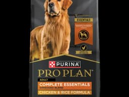 Purina Pro Plan Complete Essentials Shredded Blend dry dog food bag