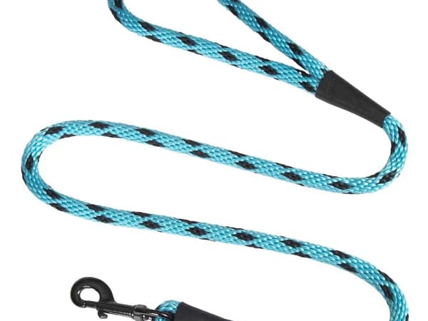 Mendota Pet Snap Leash rope dog leash in black