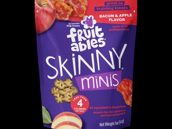 Fruitables Skinny Minis Apple Bacon low-calorie training treats