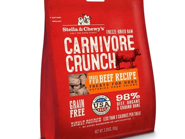 Stella and Chewy's Grass-Fed Beef Carnivore Crunch freeze-dried treats