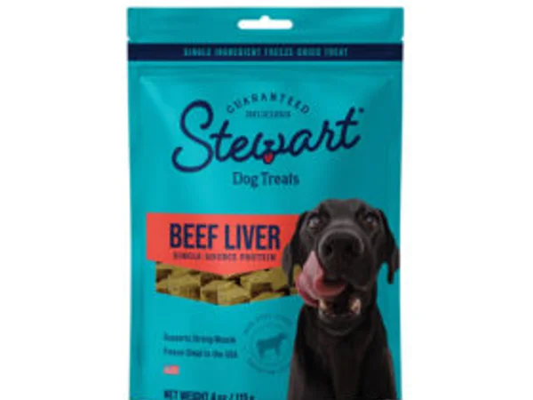 Stewart freeze dried raw beef liver single ingredient treats