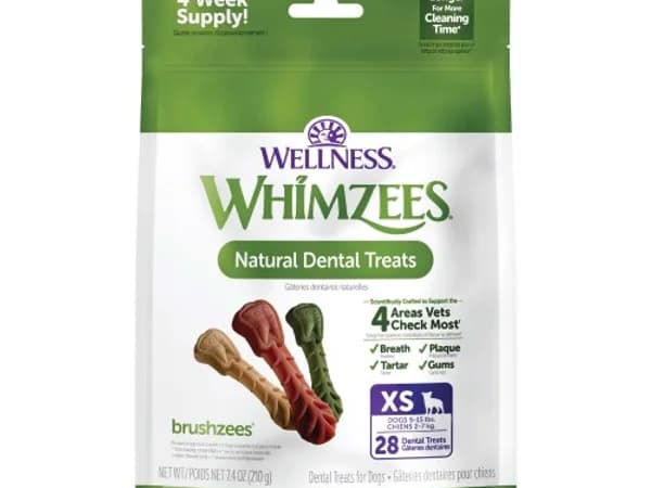 WHIMZEES Brushzees natural grain-free dental dog treats