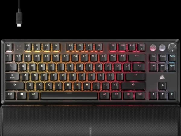 Corsair K70 PRO TKL Hall Effect gaming keyboard in black