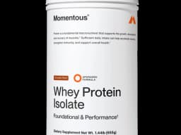 Momentous Essential Grass-Fed Whey Protein Isolate powder