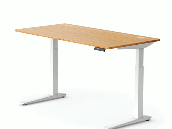 Fully Jarvis Standing Desk with bamboo desktop