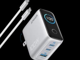 Anker 100W 3-port USB-C charger with smart display