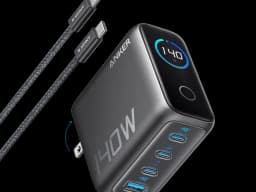 Anker 140W 4-port USB-C GaN charger with LCD display