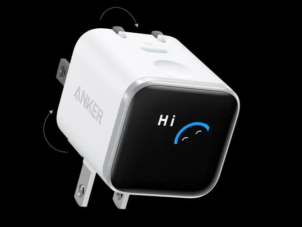 Anker Nano 45W USB-C charger with smart display