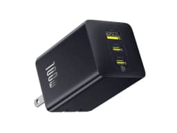 Baseus EnerFill FE11 100W 3-port USB-C GaN charger in black