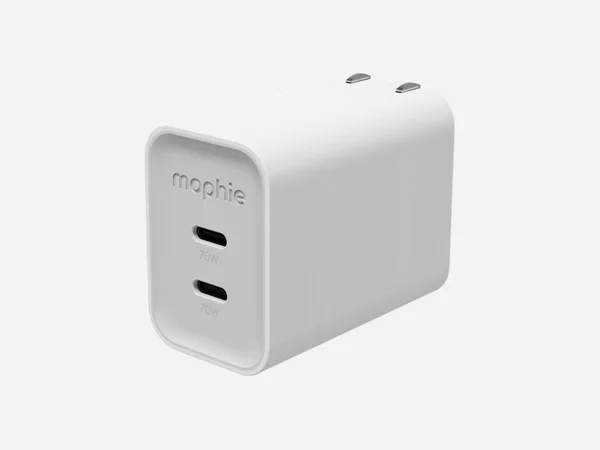 Mophie Speedport 70W dual USB-C GaN wall charger