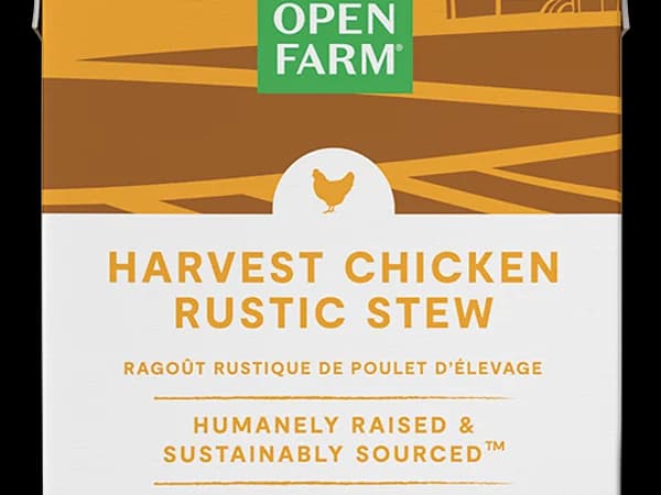 Open Farm Harvest Chicken Rustic Stew wet dog food tetra pak