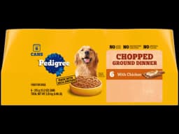 Pedigree Chopped Ground Dinner chicken wet dog food can