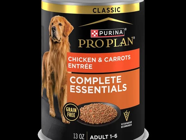 Purina Pro Plan Complete Essentials wet dog food can
