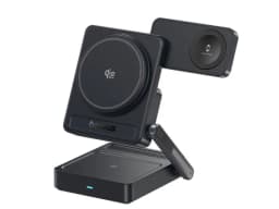 Baseus PicoGo AF21 3-in-1 foldable wireless charger in black