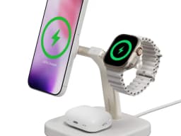 Mophie Qi2 3-in-1 wireless charging stand in black